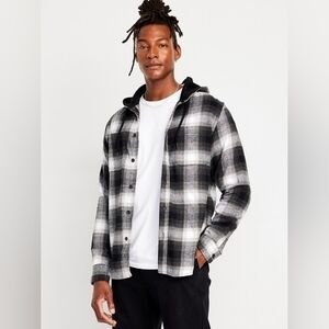 Old Navy Hooded Flannel Shirt